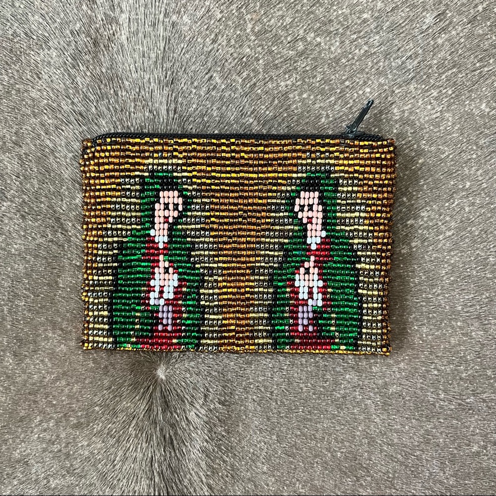 Beaded Chaquira Handmade Wallet Coin Purse Pouch